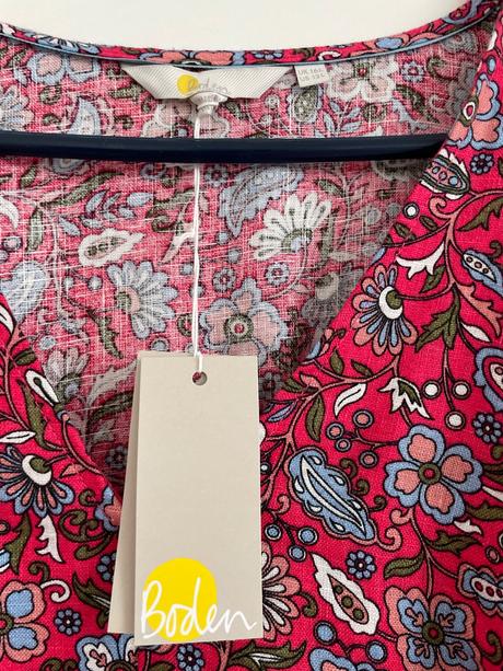 Krásne ľanové šaty, mini boden,44 / 46