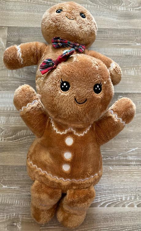 Vianoce dekorácia plyšak 2ks perníčky, 