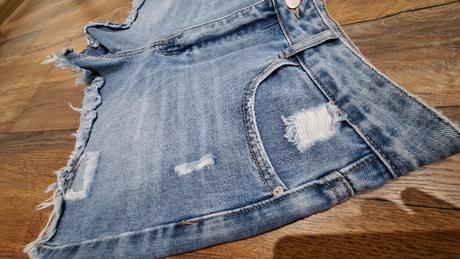 Riflove kratasy sortky deravé vel 36/38, m