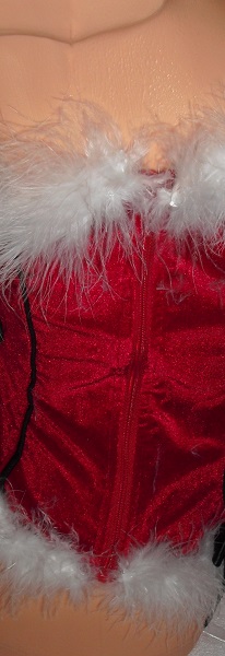 Zamatovy labutienkovy korzetik, s