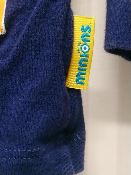 Tmavo modré elastické tričko minions, 98-104 cm, 104