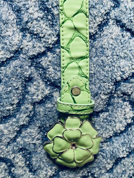 Opasok s kvietkovou sponou,