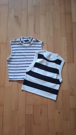 Pruhovane crop topy, mohito,s