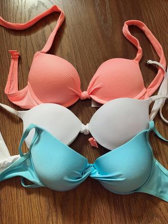 3 podprsenkove vystuzene push up vrsky, xs