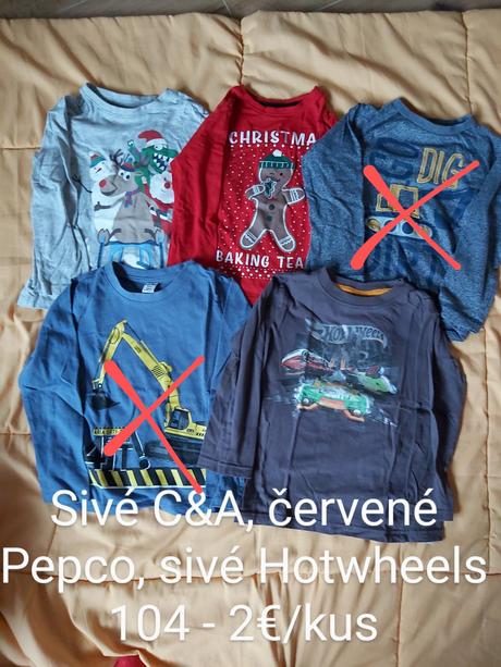 Oblečenie veľkosť 104, 104–116