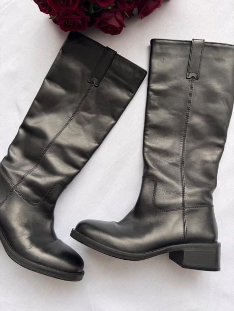 Zara - kožené čižmy, zara,41