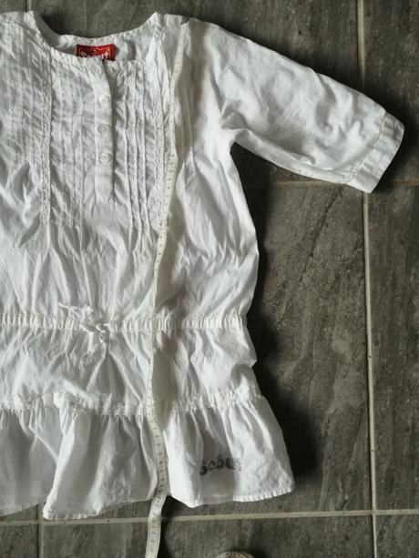 Jemné bavlna biele šaty scout, v122, 122