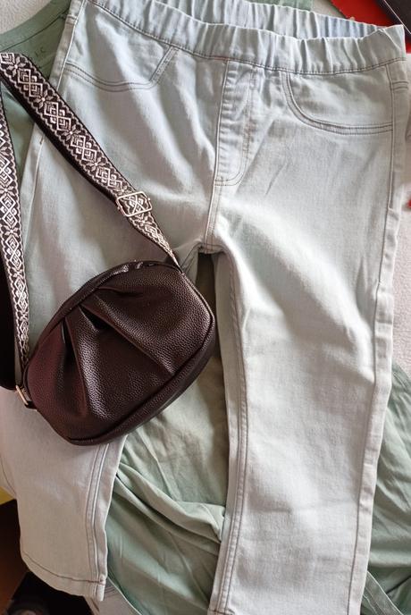 Elastické capri rifle s vačkami s/m, m