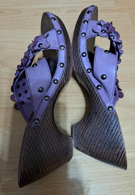 Dámske drevené šlapky, 38