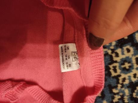 Svetrík ružový, f&f,80