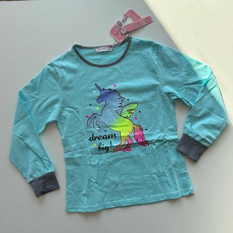 Dievčenské pyžamo unicorn modrá, 134 / 158