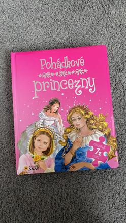 Pohadkove princezny kniha s puzzle,