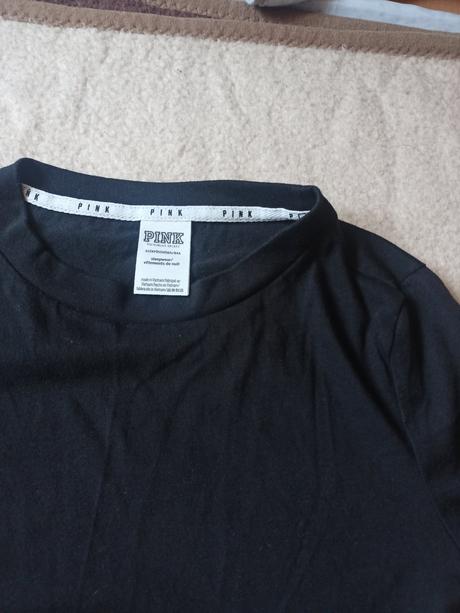 Victoria secret pink dámske čierne tričko, victoria's secret,xs
