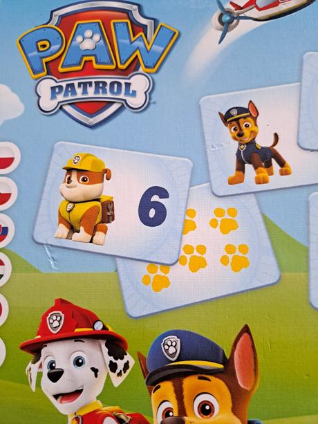 Hra čísla paw patrol, 