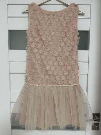 Spoločenské šaty s svetloružové, 36