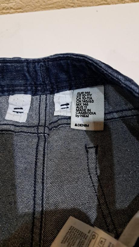 Rziflove šortky, denim,146