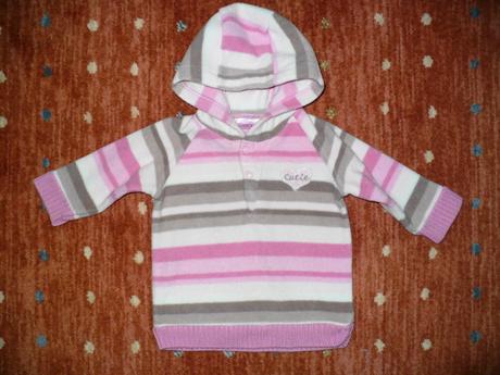 Mikina pre dievčatko páskovaná, cherokee,74