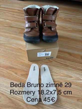 Zimné topánky barefoot, beda,29