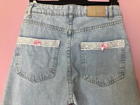 Dámske bledomodré zvonové coquette rifle, 36 / s