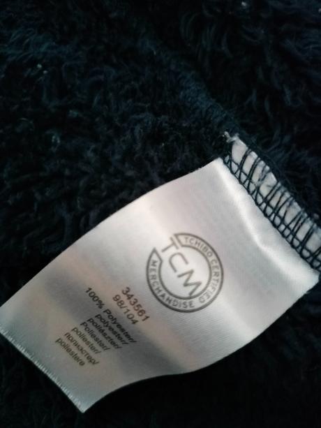 Slovíčková mikina, tchibo,104