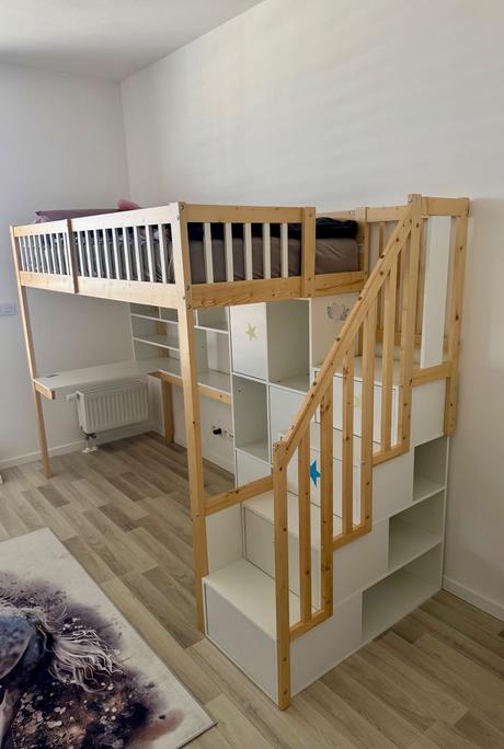 Poschodova postel so stolikom, šírka (cm): 90,dĺžka (cm): 200