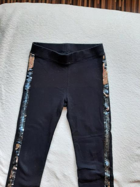 Legíny s flitrami, h&m,122