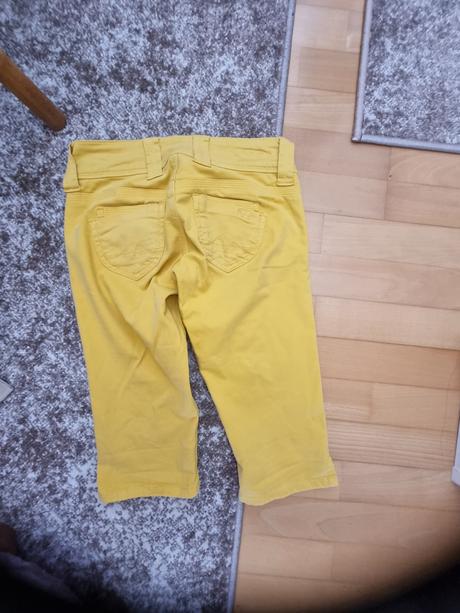 Pepe jeans capri nohavice 24 sytozlte, pepe jeans,24