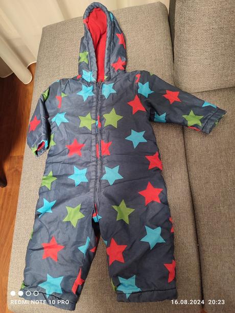 Mäkučký zimný overel 9-12m, john lewis baby,74