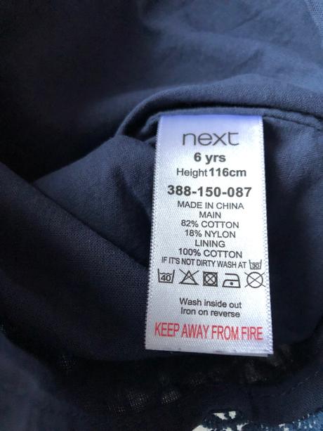 Čipkované šaty, next,116