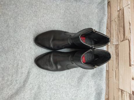 Rieker 37 - dámske kožené členkové čierne topánky, rieker,37