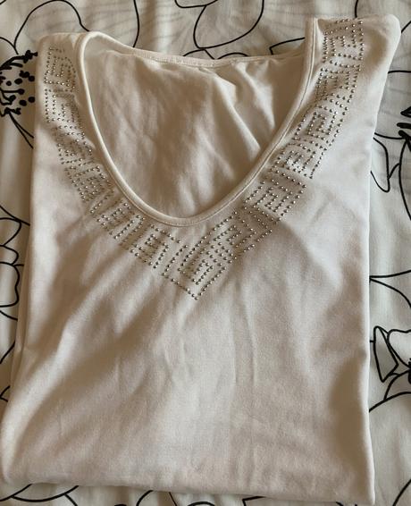 Kvalitné tričko s kamienkami lau ra v. l/xl, l