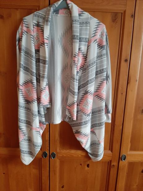 Farebný kardigán bez zapínania, l