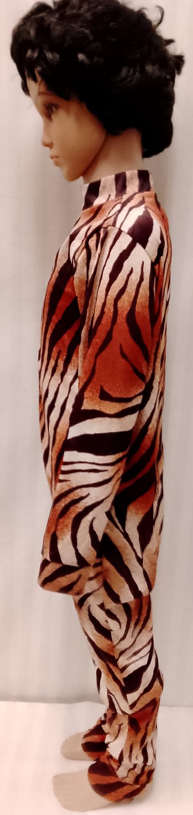 Kostým tigrí overal, 6-8 r, 116-128 cm, 