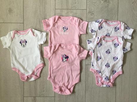 Dievčenske body minnie 5ks, 0-1mesiac, disney,56