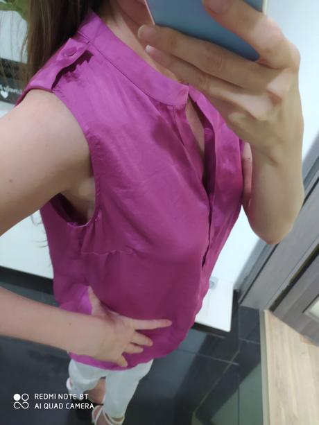 Italy cyklamenovy top,bluzka, s