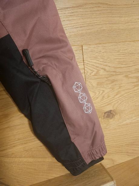 Dievcenska zimna lyziarska bunda bordova, crivit,152