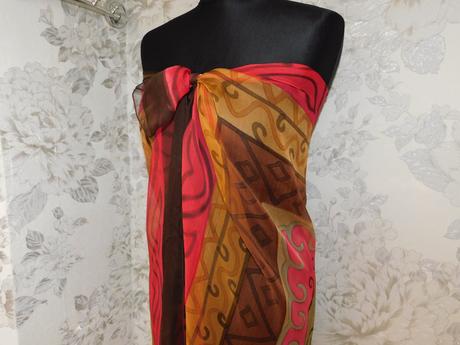 Jacques heim paris kvalitná luxusna hodvabna šatka, xxl