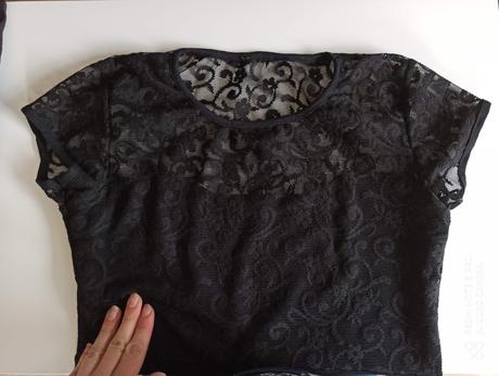 Čipkované šaty mini, s