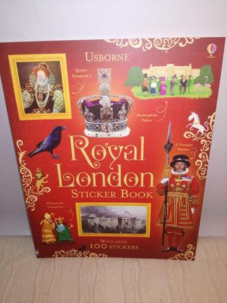 Usborne royal london sticker book, 