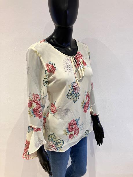 Dámska kvetovaná blúzka, s