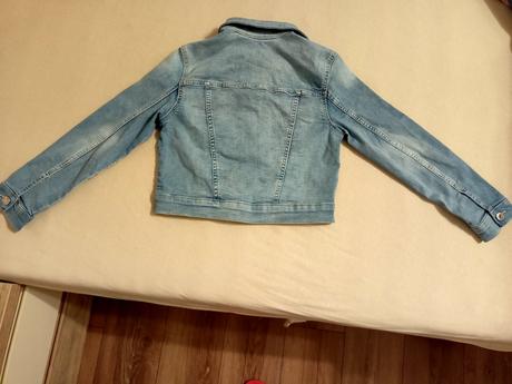 Rifľová bunda, veľ. 140, h&m, h&m,140