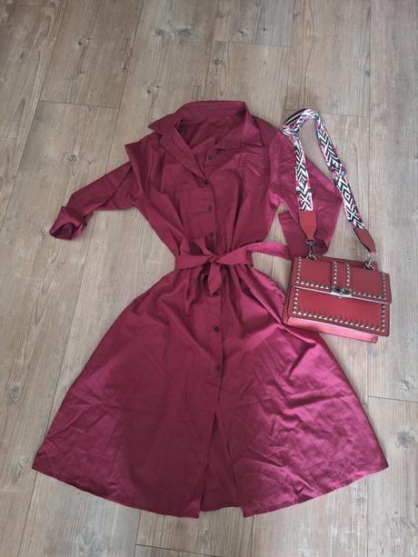 Bluzkove saty bordove, l