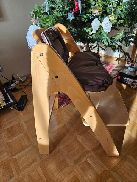 Detska jedalenska stolicka drevena i'coo, 