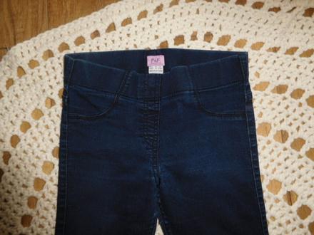 Krásne trendy elastické rifličky-jegginsy 128-134, f&f,134