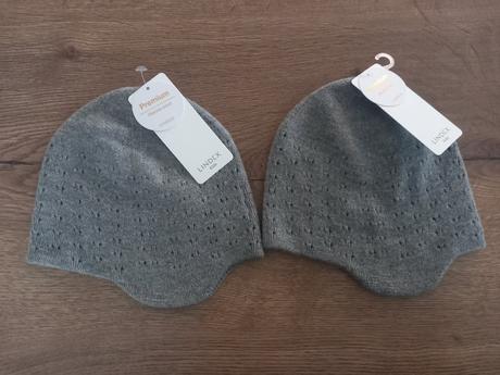 Set 2ks lindex merino čiapky veľ. 2 - 4 rokynové s, lindex,48