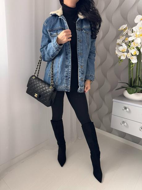 Pull&bear - vyšívaná džínsová bunda, pull&bear,s