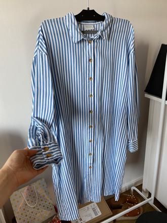 Predĺžená košeľa šaty vila, 36