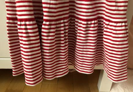 Červeno - biele pásikavé šaty, gap, 110, gap,110