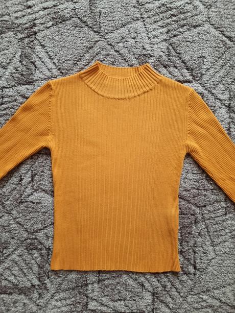 Horčicové tričko, pull&bear,s