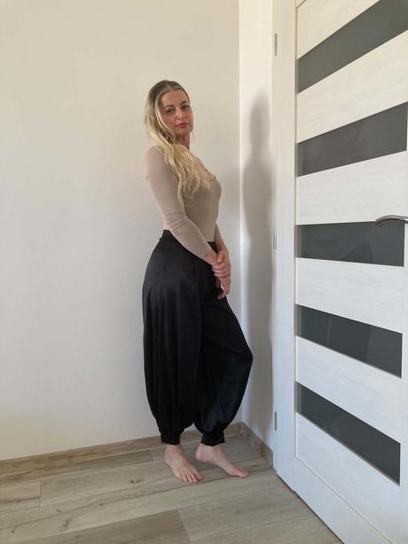 Zara saténové nohavice xs / s, zara,s / xs